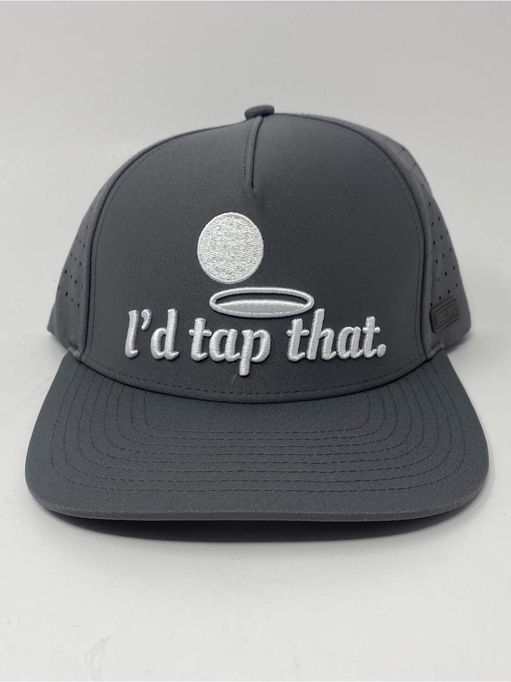 Bogey Bros Snapback Hat Cap I'd Tap That Charcoal Gray Golf NEW